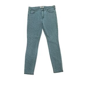 Johnny Was Leopard Skinny Jeans Women’s Size 28 Actual (30 X 29) Cropped Ankle